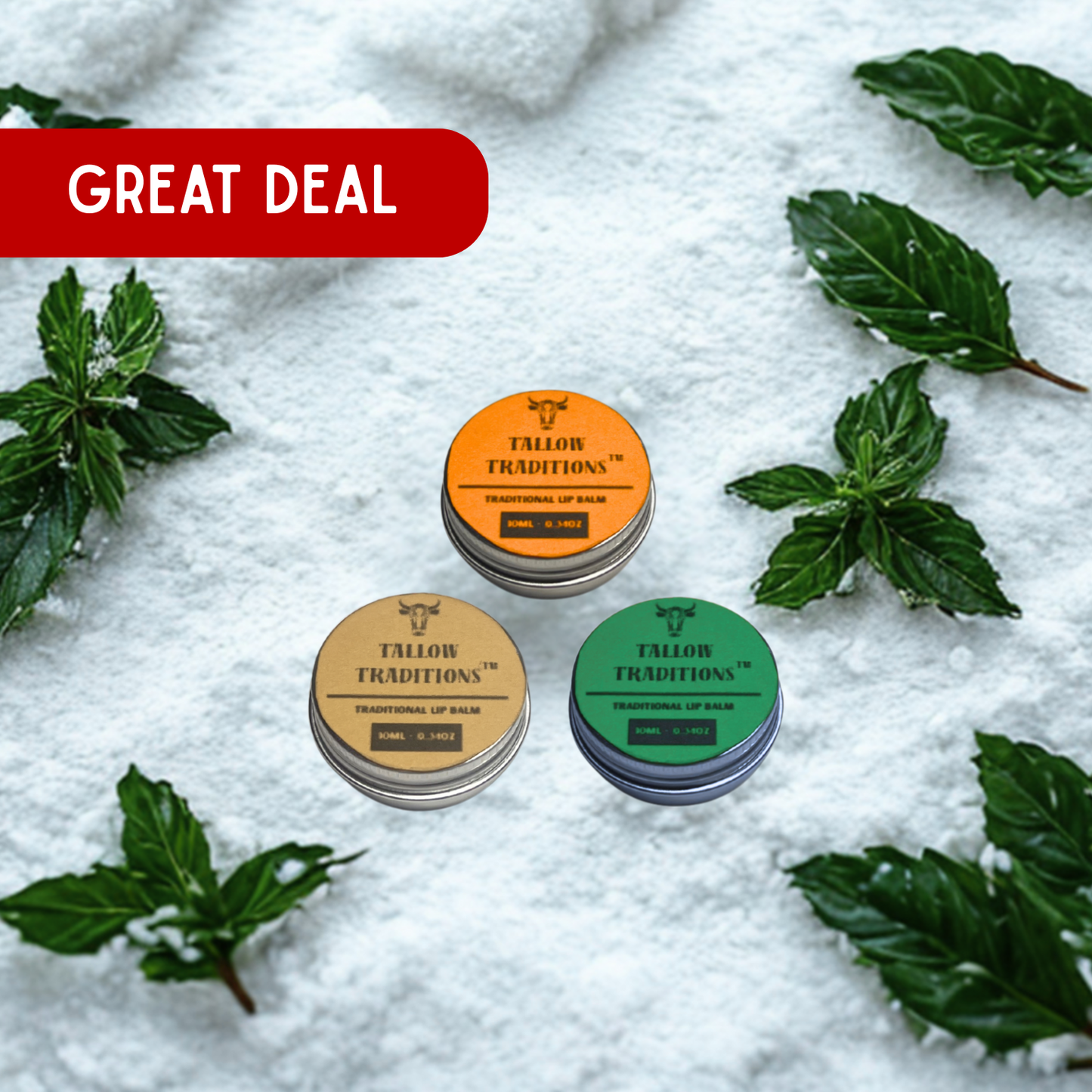 Tallow & Honey Lip Balm: Combo Pack