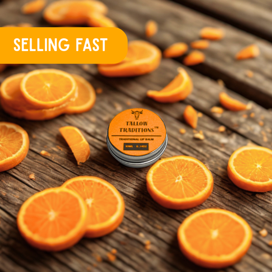 Tallow & Honey Lip Balm: Orange